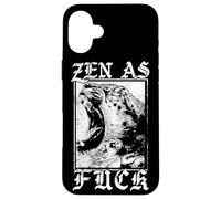 Zen as FCK - Tiger - Edgy Goth Esthétique Coque pour iPhone 16 Plus