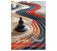 Zen aus Sand (Wandkalender 2026 DIN A4 hoch), CALVENDO Monatskalender: Ein Jahr lang mit den Augen im Zen Garten spazieren gehen