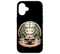 Zen Axolotl Méditation Spirituelle Sérénité et Yoga Coque pour iPhone 16