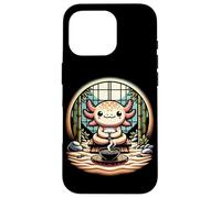 Zen Axolotl Méditation Spirituelle Sérénité et Yoga Coque pour iPhone 16 Pro