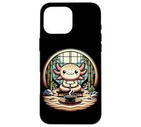 Zen Axolotl Méditation Spirituelle Sérénité et Yoga Coque pour iPhone 16 Pro Max