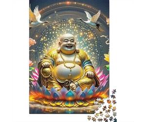 Zen Buddha Puzzle 1000 Pièces en Papier pour Adultes Paper épaissi éducatif Puzzle Bouddha Décoration Maison 38x26cm/1000pcs