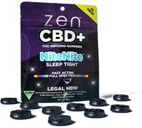 Zen CBD Zen Gummies Thc+ Raisin Nitenite, 10 Pièces, 500 Mg