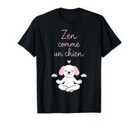 Zen comme Un Chien, Humour, Yoga T-Shirt
