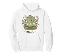 Zen Cottagecore Grenouille Méditation Yoga Mindfulness Esthétique Sweat à Capuche