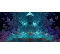 Zen Diamond Painting, Peinture Diamant Adulte Lotus, DIY 5D Diamant Broderie Point de Croix Artisanat, Loisir Creatif Adulte Crystal Art Kit pour Decoration, Cadeau Femme 100x50 cm - SW2511F40