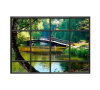 Zen et Ethnique Autocollant Mural Jardin Japonais