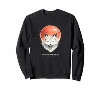 Zen Fox Meditation - Renard Japonais Enso Sumi-e Sweatshirt