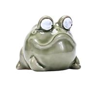Zen Frog Burner, Decorative Incense Stand, Ceramic Stick Holder with Ash Catch Tray, Compact Meditation Aroma Accessory, Calm Atmosphere Statue Design, Incense Holder for Yoga and Study Spaces