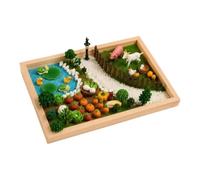Zen Garden Kit, Handmade Miniature Vegetable Garden Desktop Decoration | Mini Courtyard Making Kit for Teens Adults Hobbyists Collectors Bookshelf Home Office Apartment Living Room Bedroom Study