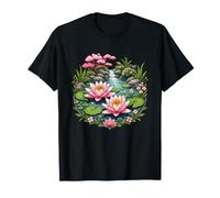 Zen Garden Water Lily Bassin Cascade Scène T-Shirt