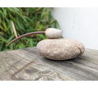 Zen Man 029412 Canard de jardin en pierre naturelle, décoration de jardin, décoration d'appartement, sculpture animale, figurine décorative, canard en pierre