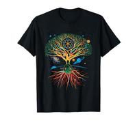 Zen Meditation Yoga Buddha Bouddha Arbre De Bodhi Omm T-Shirt
