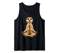 Zen Meerkat Méditation drôle de la faune de la faune Débardeur