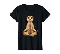 Zen Meerkat Méditation drôle de la faune de la faune T-Shirt