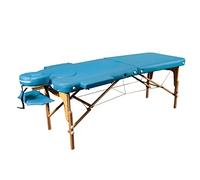 ZEN - Mobile Basic III Flat table de massage pliable & réglable - tables de massage en bois massif, têtière réglable en aluminium, table massage pliante, table massage pliante professionnelle Sarcelle