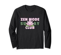 Zen Mode Sunday Club - T-Shirt Lotus Mindful Manche Longue