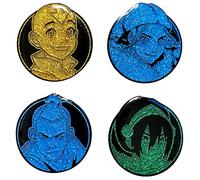 Zen Monkey Studios X The Last Airbender - Team Avatar - Pinset de paillettes en émail de collection, Small, Zinc Fer, Non