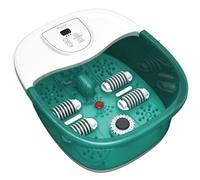 Zen Nile - Bain de pieds - 4 thérapies : Bain moussant, 4 rouleaux de shiatsu avec points d'acupression, Vibration, Infrarouge - Pierre ponce amovible - Chauffage rapide de l'eau