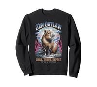 Zen Outlaw Capybara Chill Vibes, humeur imparable, détente, calme Sweatshirt