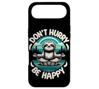 Zen Paresseux Méditation Mantra Don't Hurry Be Happy Coque pour iPhone Air
