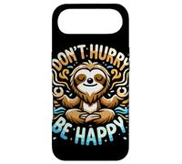 Zen Paresseux Méditation Mantra Don't Hurry Be Happy Coque pour iPhone Air