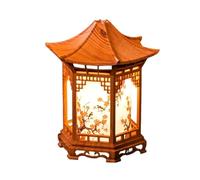 Zen Pavilion Lantern - Adjustable Pagoda Light, 160ml Ambient Lamp with Elegant Structure, Illumination Piece, Artistic Mood, Lighting Fixture for Serene Home Ambiance Relaxation Meditation Decorative