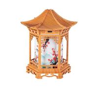 Zen Pavilion Lantern - Adjustable Pagoda Shape Two Color With Aromatherapy Diffuser 160ml Essential Oil Humidifier For Indoor Outdoor Bedroom Office