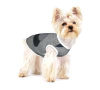 ZEN Stone Print T-shirts pour petits chiens Chemise de mode pour chien Respirant sans manches Chemises pour petits chiens
