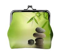Zen Stone Spa Petite trousse de maquillage pour sac à main, mini trousse de maquillage portable, pour salle de sport et usage quotidien, Noir , Taille unique, Pochette à monnaie