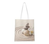 Zen Stones - sac à bandoulière décontracté, sac à main réutilisable, sac d'épicerie de voyage, fourre-tout cadeaux pour femmes