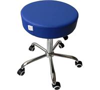 ZEN Tabouret à roulettes avec roulettes souples - tabouret ergonomique pour une assise saine et détendue - tabouret pivotant réglable en hauteur en continu - Tabouret ergonomique à roulettes Bleu roi