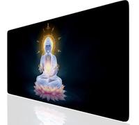 Zen Tapis de Souris Gaming XXL 600 x 300 x 3 mm, Noir Grand Tapis de Souris Lavable à Bords Cousus, Etendu Mouse Pad Base en Caoutchouc Antidérapante, pour Le Bureau et la Maison Claviers FR-502