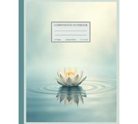 Zen Vintage Composition Notebook for Writing, Notes, and Daily Use, with Artistic Illustration of Serene Engraved Lotus Flower Floating on Water: ... by Zen Balance, Mindfulness, and Inner Peace
