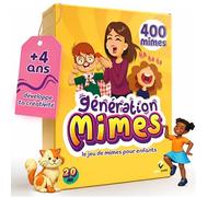 ZENAGAME - Génération Mimes - Jeu de société pour Enfants - dès 4 Ans | 110 cartes avec 400 Mimes · 3 Niveaux de Difficulté, Défis & Challenges Rigolos · Activité Familiale · Idée cadeau