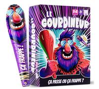ZENAGAME Le Gourdineur Jeu de société - Jeu d'ambiance - Famille - 3 à 8 Joueurs - Dès 8 Ans - avec Gourdin Gonflable, Ardoises et Cartes.
