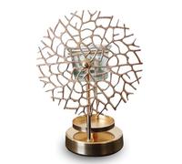 Brûleur en métal et verre corail