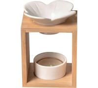 Zen'Arôme - Brûle Parfum Naturéa Plumeria - Brûleur d'Huiles Essentielles, Fondants Parfumés, Carré de Cire Parfumés - Diffusion par Chaleur Douce - Aromathérapie - Objet Décoratif & Thérapeutique