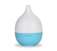 Zen'Arôme - Diffuseur d’Huiles Essentielles Ultrasonique Syros (Jusqu’à 40 m²) - Diffusion à Froid pour l’Aromathérapie - Mode Continu ou Alterné - Éclairage Paramétrable