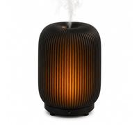 Zen'Arôme ELUNÉ Diffuseur Huiles Essentielles USB en Verre Noir 80ml - Diffuseur Ultrasonique - Lumière Blanc Chaud - Diffusion Continue ou Alternée - Plus de 3h d'Autonomie