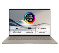 Zenbook A14 UX3407QA-QD219W 14" OLED Copilot+PC Snapdragon X 16 Go RAM 512 Go SSD Beige