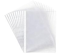 Zencantorous 100 Pièces Pochettes Perforées A4, 120µ, Pochette Plastique A4 Transparente, Pochettes Plastiques Perforées, Ouverture En Haut, pour 2/3/4 Anneaux, pour Ranger Documents, Papier