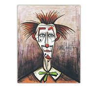 ZENCIX Bernard Buffet Affiche Et Estampes《Clown Triste》Art Mural Bernard Buffet Peinture sur Toile Bernard Buffet Photos pour Chambre Décoration D’intérieur 60x80cmx1 sans Cadre