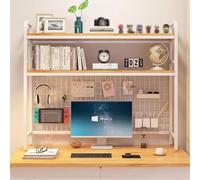 ZENCIX Étagère Bureau à Poser sur Bureau, Organisateur de Bibliothèque de Bureau pour Ordinateur, Étagère de Bureau de Rangement Polyvalente, pour la Maison, Dortoir, Fournitures de Bureau