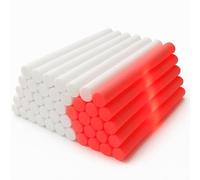 zenda club® Bâton Lumineux LED en Mousse Rouge 48 cm (30 Pièces) - 3 Modes Clignotants - Glow Stick LED pour Fête, Concert, Mariage, Anniversaire - Longue Autonomie 8H