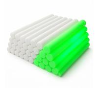 zenda club® Bâton Lumineux LED en Mousse Vert 48 cm (30 Pièces) - 3 Modes Clignotants - Glow Stick LED pour Fête, Concert, Mariage, Anniversaire - Longue Autonomie 8H