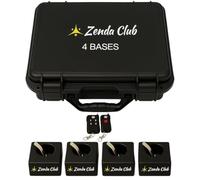 Zenda Club® Kit 4 Déclencheurs Nouvelle Génération - Système de Tir pour Jets de Scène & Feux d’Artifice Froids - Allumage à Distance Sans Fil - Valise + 2 Télécommande - Sécurité Optimale