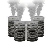 ZENDA CLUB® Lot de 4 Fumigènes Couleur Blanc - Fumée Puissante & Vibrante - Durée 60 Secondes - Allumage à Mèche - Non Toxique - Fumigène à Poser ou à Main - Catégorie F1 - Livraison 24/48H