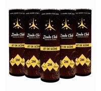 ZENDA CLUB® - Lot de 5 Jets de Scène Argentés - 2 Mètres / 20 Secondes - sans Déclencheur - Effets Lumineux Spectaculaires - Animation Professionnelle - Catégorie F1