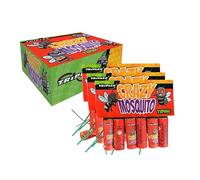 ZENDA Club® Pack 18 Pétards Volants Crazy Mosquito - Toupies Pyrotechniques Rotatives avec Sifflement - CE F1 - Artifice Extérieur Puissant pour Fête, Mariage, Nouvel an, Spectacle